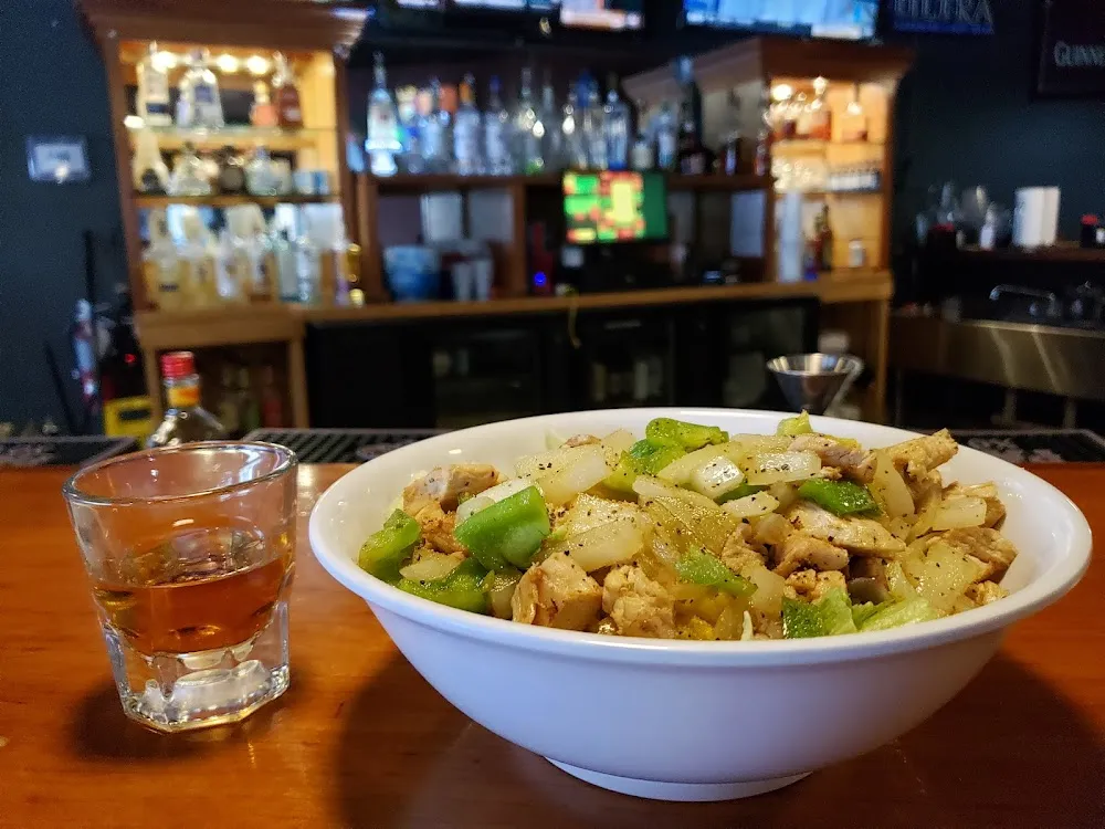 Grilled Chicken Salad and Bulleit Rye